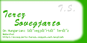 terez sovegjarto business card